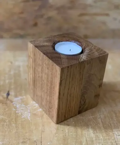 Teelichhalter aus Eiche