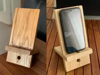 Handyladestation - Eiche